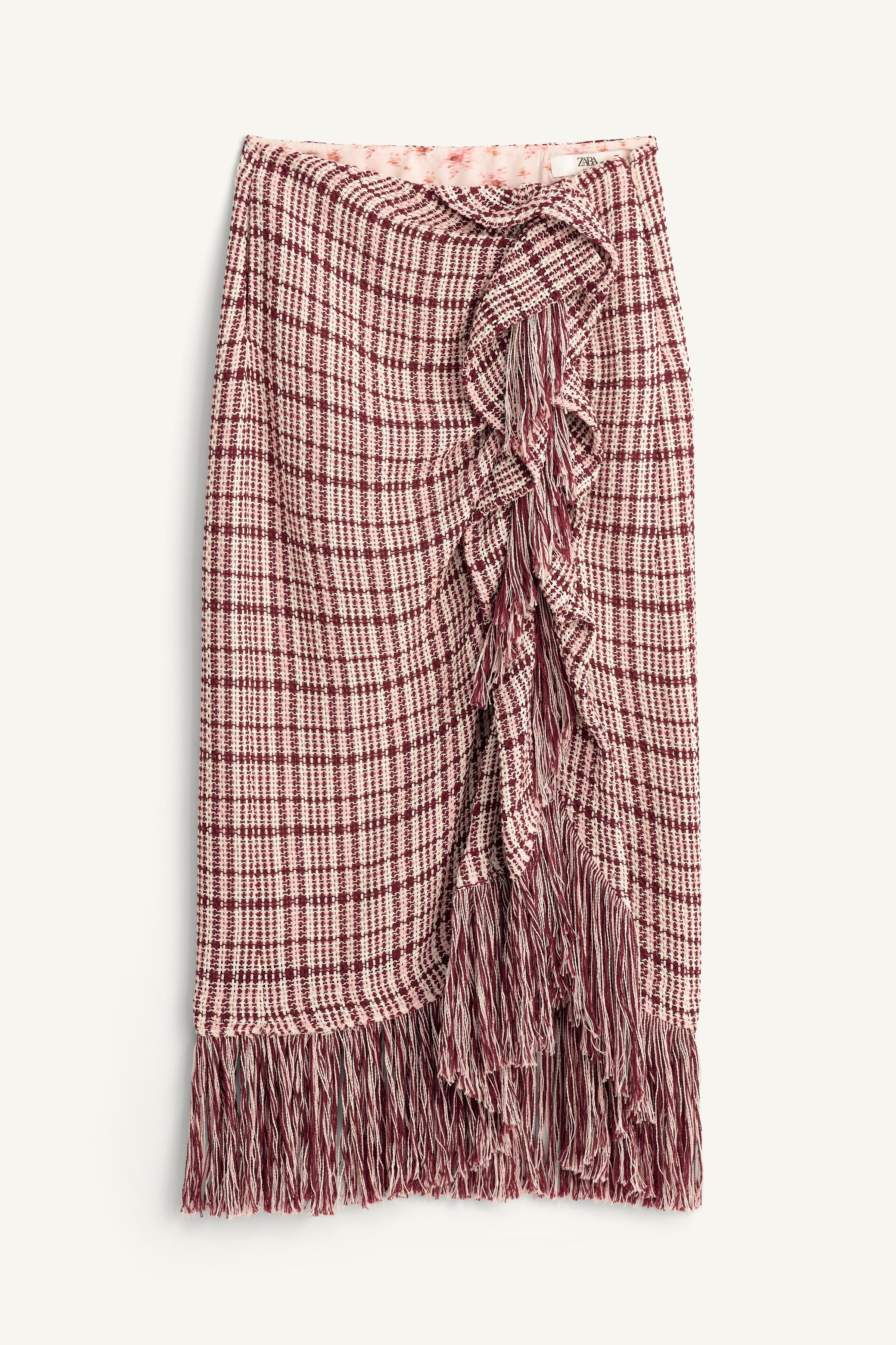 LIMITED EDITION FRINGED STRUCTURED SKIRT